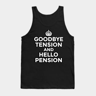 HELLO PENSION BLACK Print Tank Top